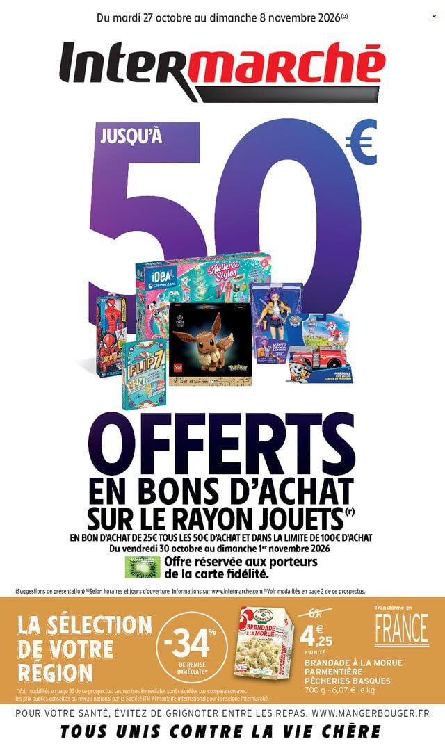 Catalogue Intermarché Super - 27/10/2026 - 08/11/2026. Page 1