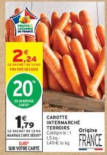CAROTTE INTERMARCHÉ TERROIRS