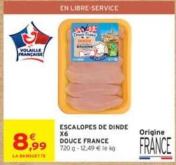 ESCALOPES DE DINDE X6