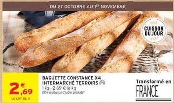 BAGUETTE CONSTANCE X4