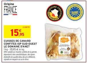 CUISSES DE CANARD CONFITES IGP SUD-OUEST LE DOMAINE D'ANET