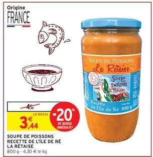 SOUPE DE POISSONS RECETTE DE L'ÎLE DE RÉ LA RÉTAISE