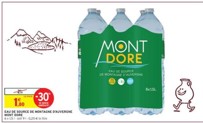 EAU DE SOURCE DE MONTAGNE D'AUVERGNE MONT DORE