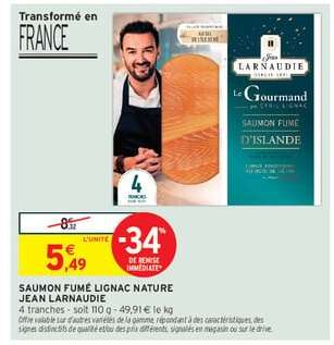 SAUMON FUMÉ LIGNAC NATURE JEAN LARNAUDIE
