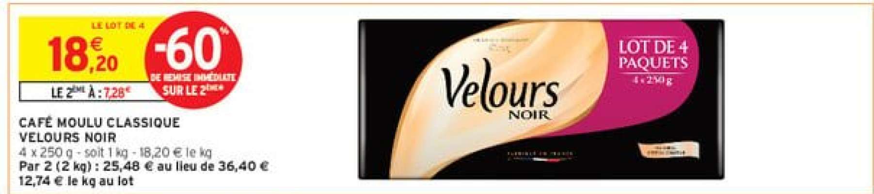Café Moulu Classique Velours Noir
