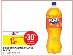 Boisson gazeuse orange Fanta