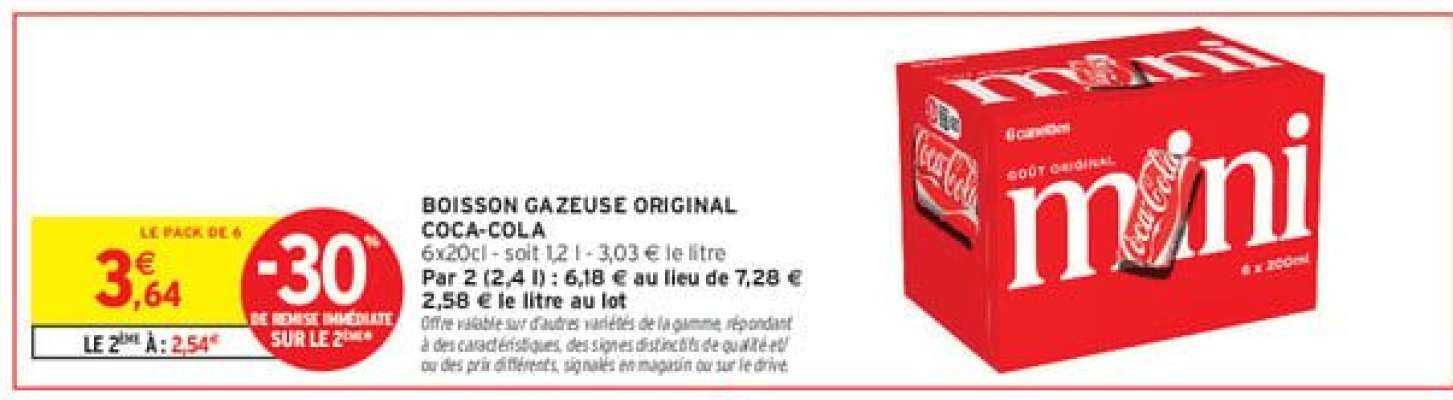 BOISSON GAZEUSE ORIGINAL COCA-COLA