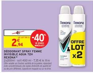 DÉODORANT SPRAY FEMME INVISIBLE AQUA 72H REXONA