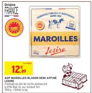 AOP MAROILLES BLASON DEMI AFFINÉ LESIRE