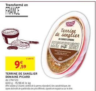 Terrine de Sanglier Domaine Picard