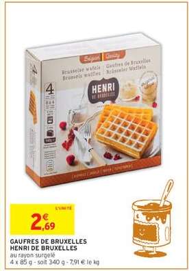 Gaufres de Bruxelles Henri de Bruxelles