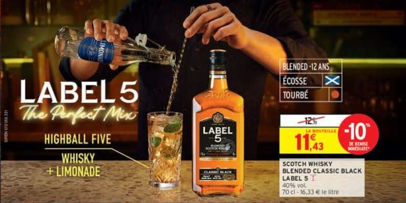 SCOTCH WHISKY BLENDED CLASSIC BLACK LABEL 5