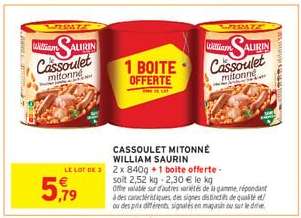 Cassoulet Mitonné William Saurin