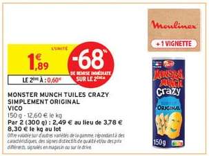MONSTER MUNCH TUILES CRAZY SIMPLEMENT ORIGINAL