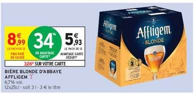 BIÈRE BLONDE D'ABBAYE “AFFLIGEM”