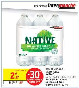 EAU MINÉRALE NATURELLE NATIVE
