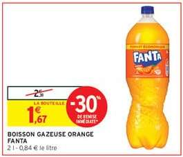 Boisson gazeuse orange Fanta