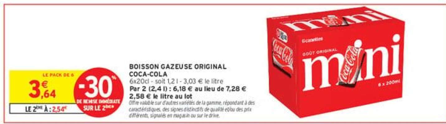 BOISSON GAZEUSE ORIGINAL COCA-COLA
