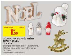 Décoration de Noël Thème Traditionnel CEMAGIC