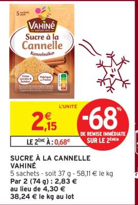 SUCRE À LA CANNELLE VAHINÉ