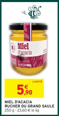 MIEL D'ACACIA RUCHER DU GRAND SAULE