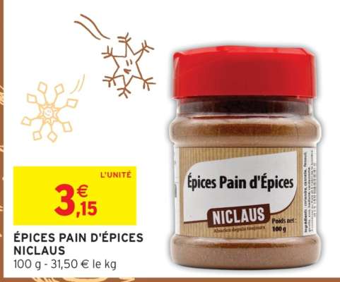 ÉPICES PAIN D'ÉPICES NICLAUS