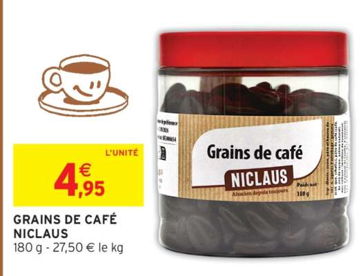 GRAINS DE CAFÉ NICLAUS
