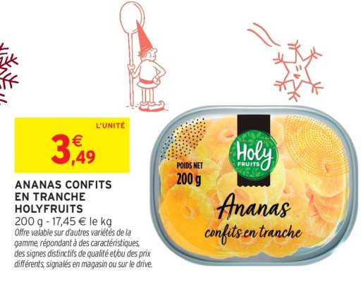 ANANAS CONFITS EN TRANCHE HOLYFRUITS