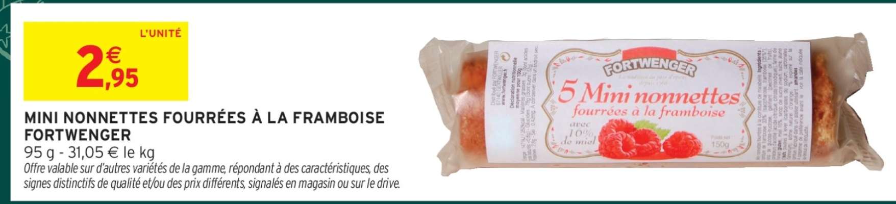 MINI NONNETTES FOURRÉES À LA FRAMBOISE FORTWENGER