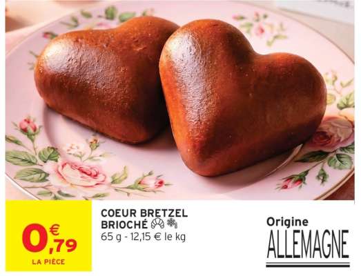 COEUR BRETZEL BRIOCHÉ