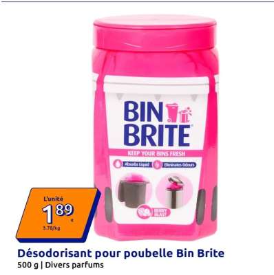 Désodorisant pour poubelle Bin Brite