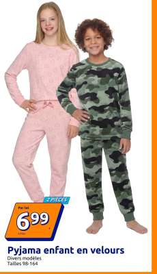 Pyjama enfant en velours