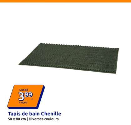 Tapis de bain chenille