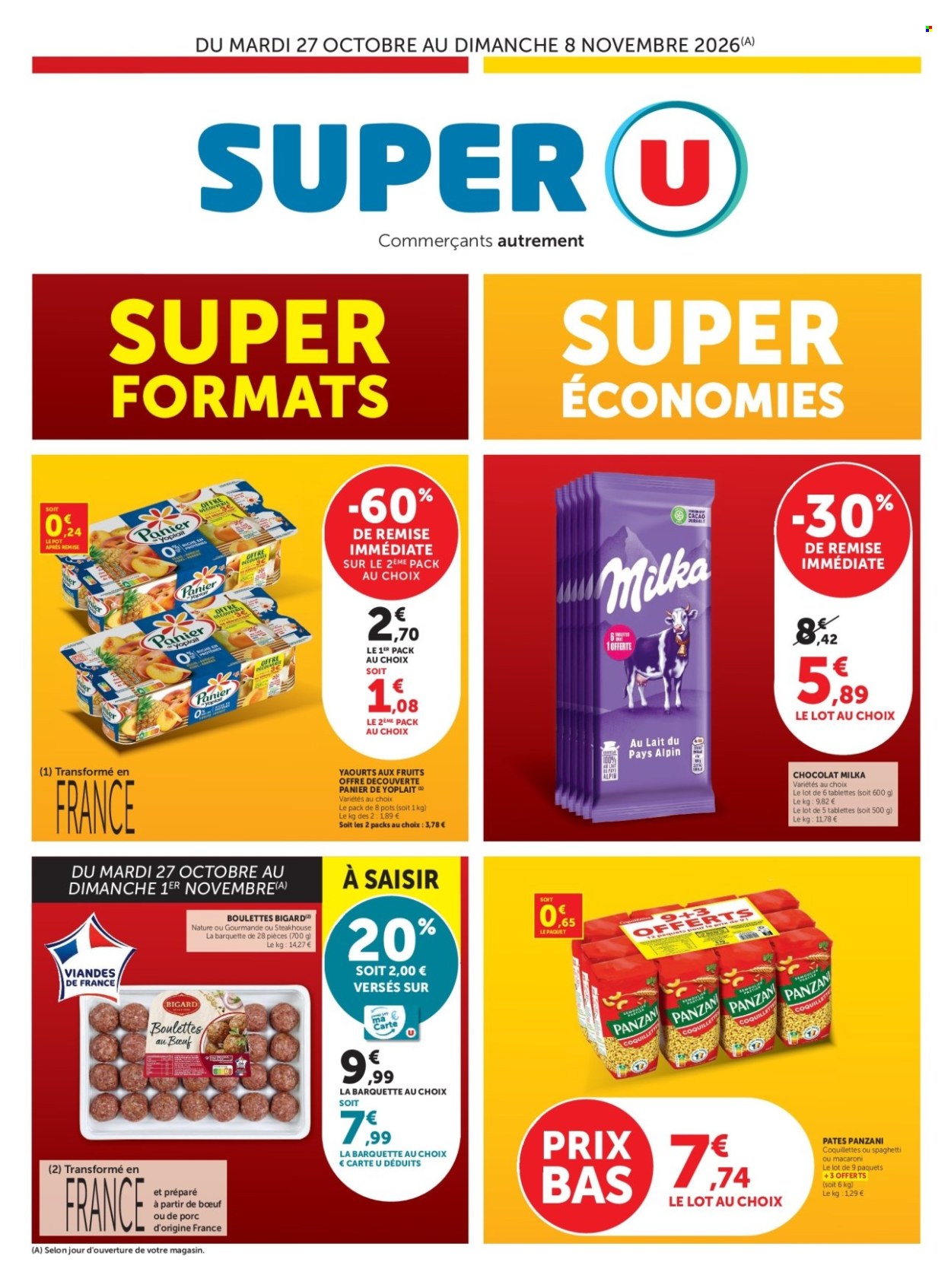 Catalogue SUPER U - 27/10/2026 - 08/11/2026. Page 1