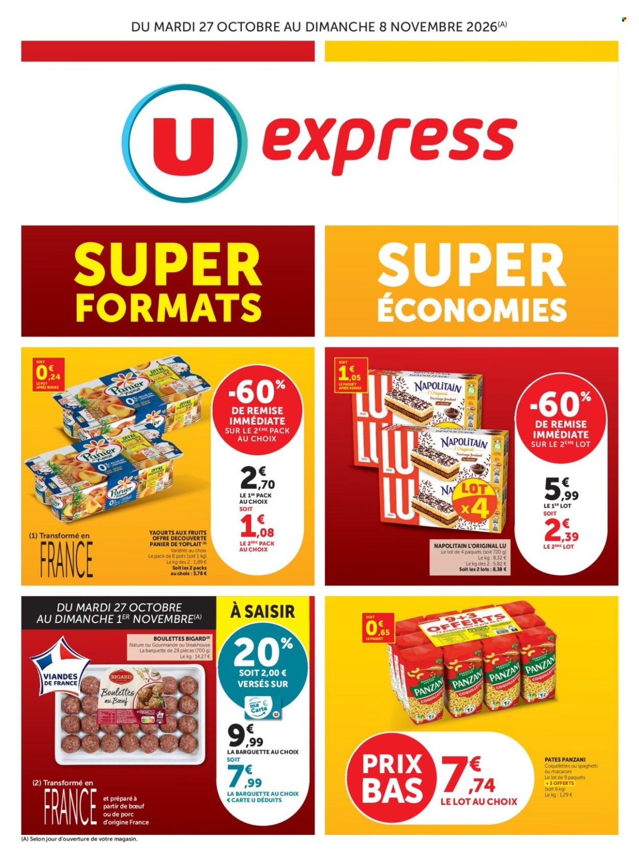 Catalogue U express - 27/10/2026 - 08/11/2026. Page 1