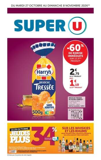 Catalogue SUPER U - 27/10/2026 - 08/11/2026.