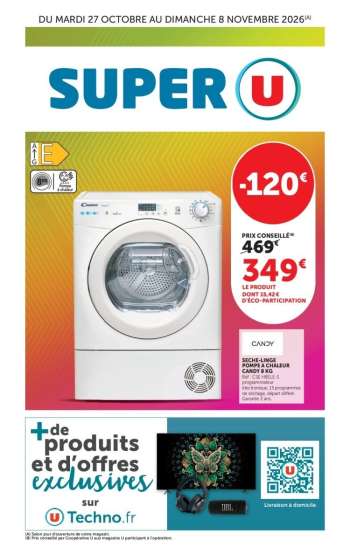 Catalogue SUPER U - 27/10/2026 - 08/11/2026.