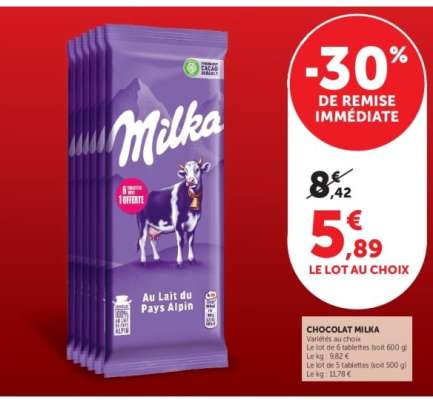 CHOCOLAT MILKA