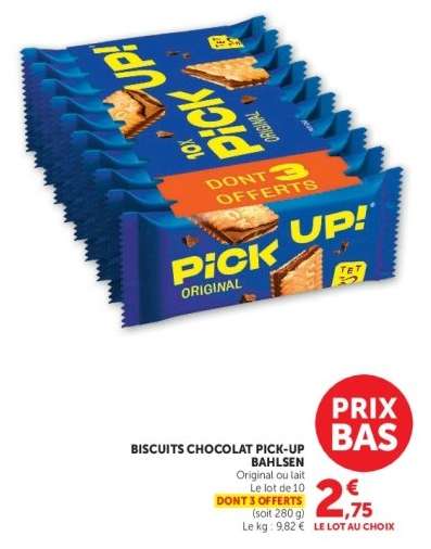 BISCUITS CHOCOLAT PICK-UP BAHLSEN
