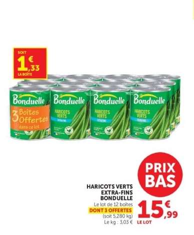 Haricots Verts Extra Fins Bonduelle