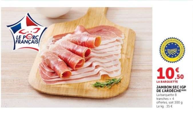 JAMBON SEC IGP DE L'ARDÈCHE