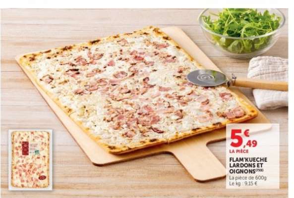 Flammekueche Lardons et Oignons