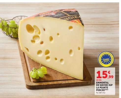 Emmental De Savoie Igp La Pointe Perçée