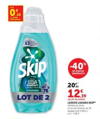 LESSIVE LIQUIDE "SKIP"