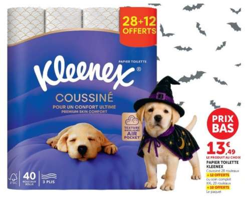 Kleenex Coussiné Papier Toilette