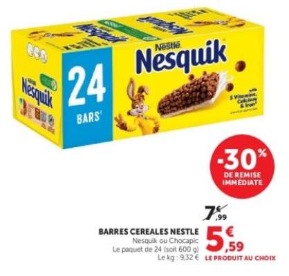 BARRES CEREALES NESTLE
