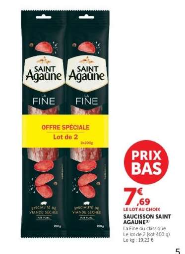 Saucisson Saint Agaune