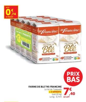 FARINE DE BLÉ T45 FRANCINE