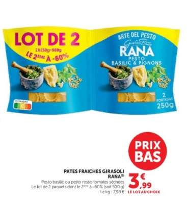 Pâtes Fraîches Girasoli Rana