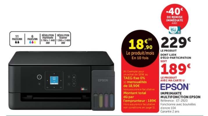 Epson Imprimante Multifonction